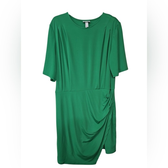 Women's Short Sleeve Dress - Future Collective Green Size Large - Picture 1 of 2